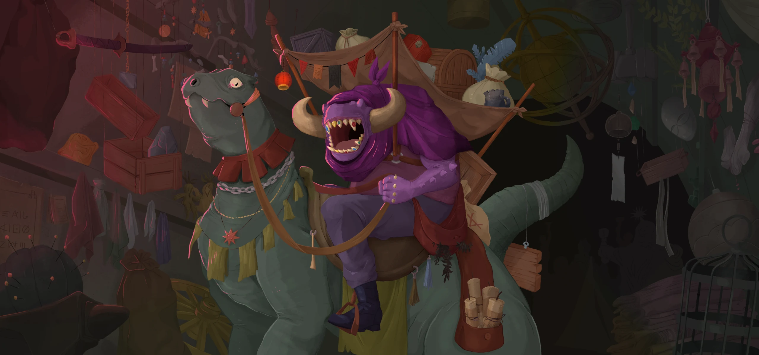 Darv, The Hoarder: the scene from the game
