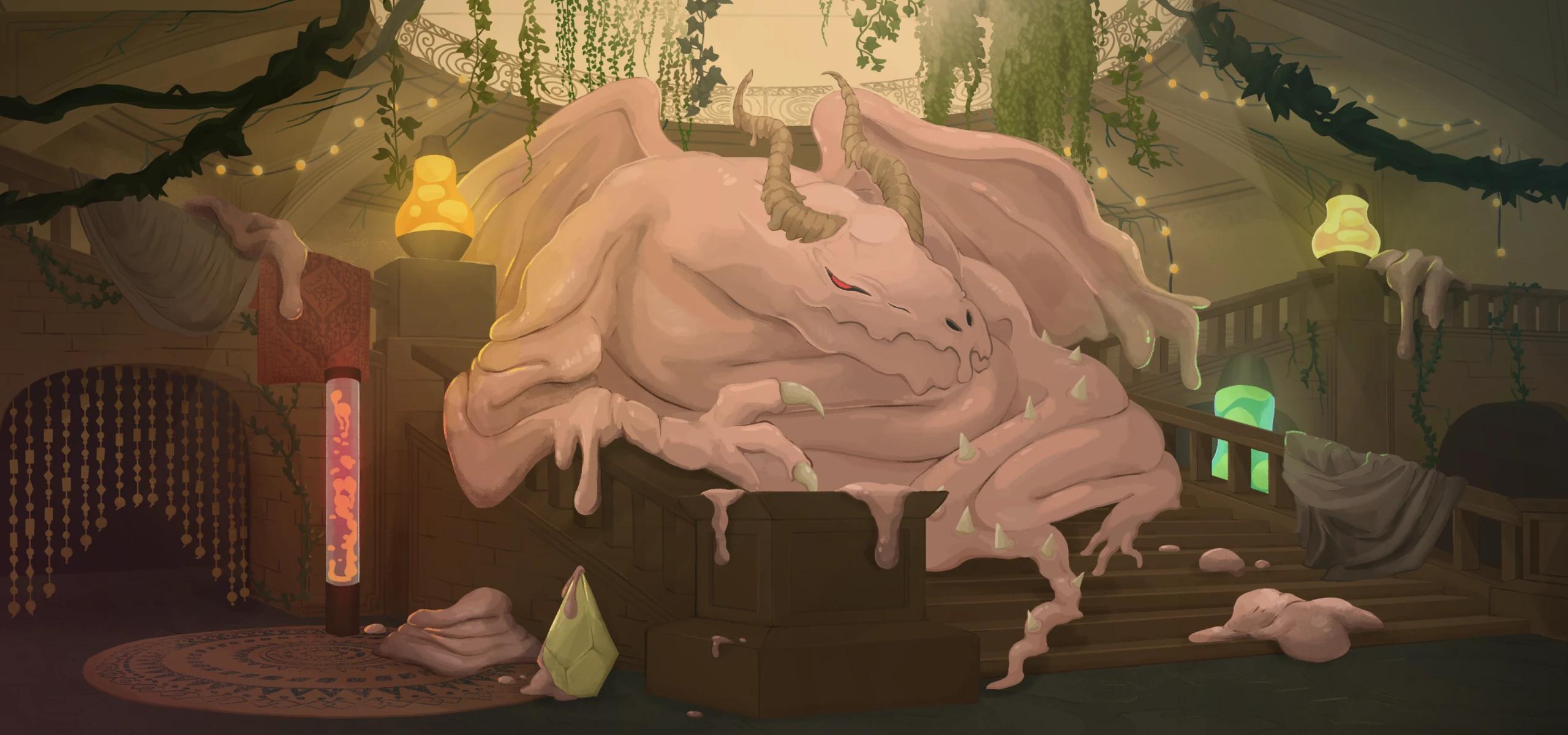 Pael, Melting Dragon: the scene from the game