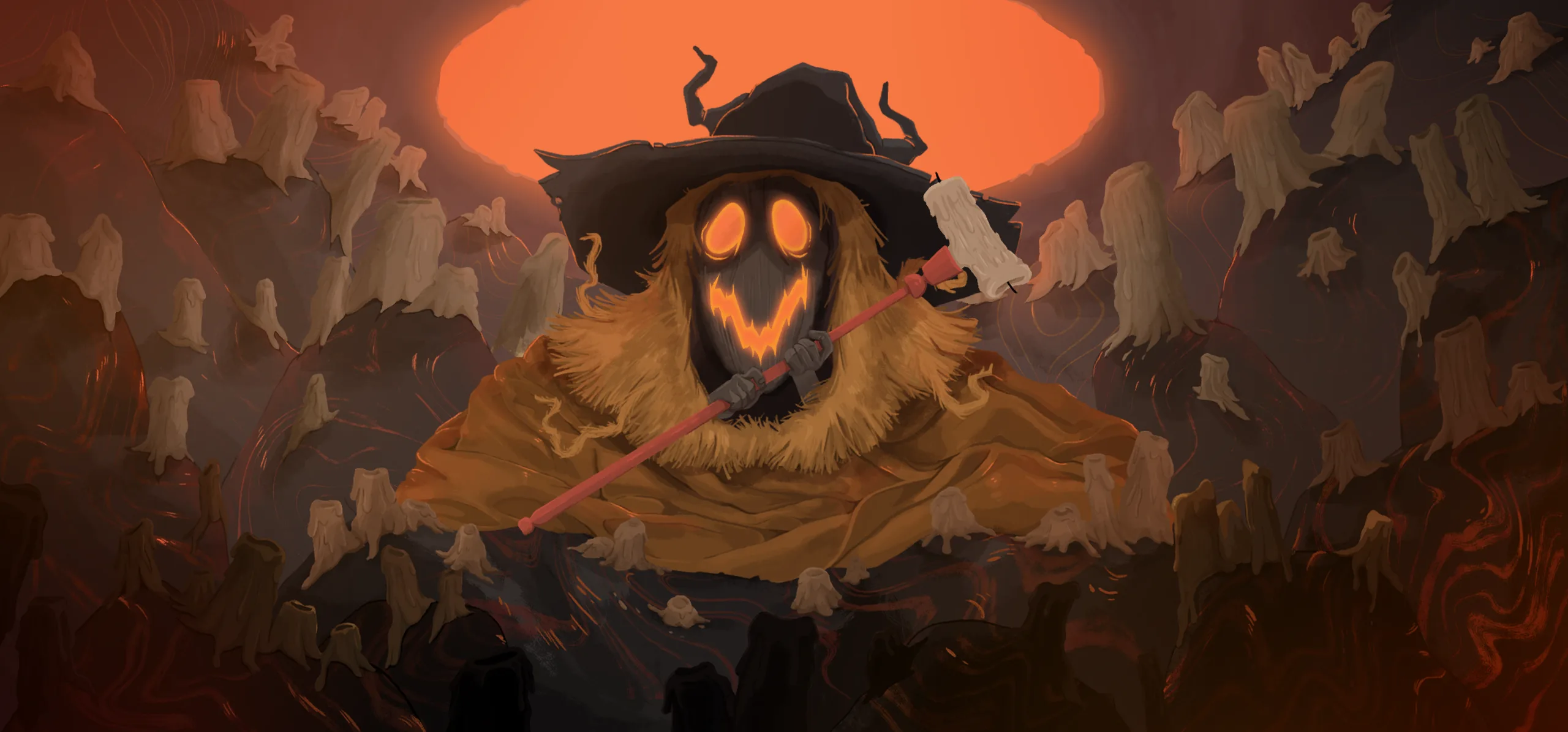 Tezcatara, It Which Feeds the Fire: the scene from the game