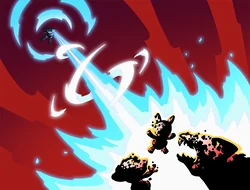 Hyperbeam card art, Slay the Spire 2