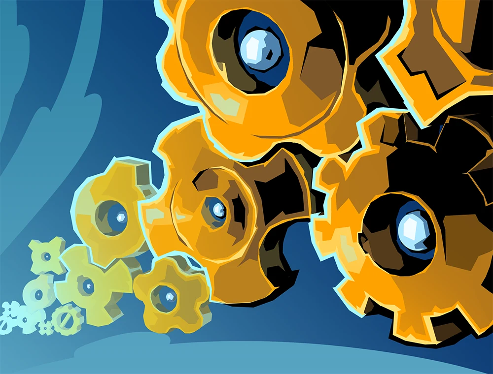 Automation card art, Slay the Spire 2