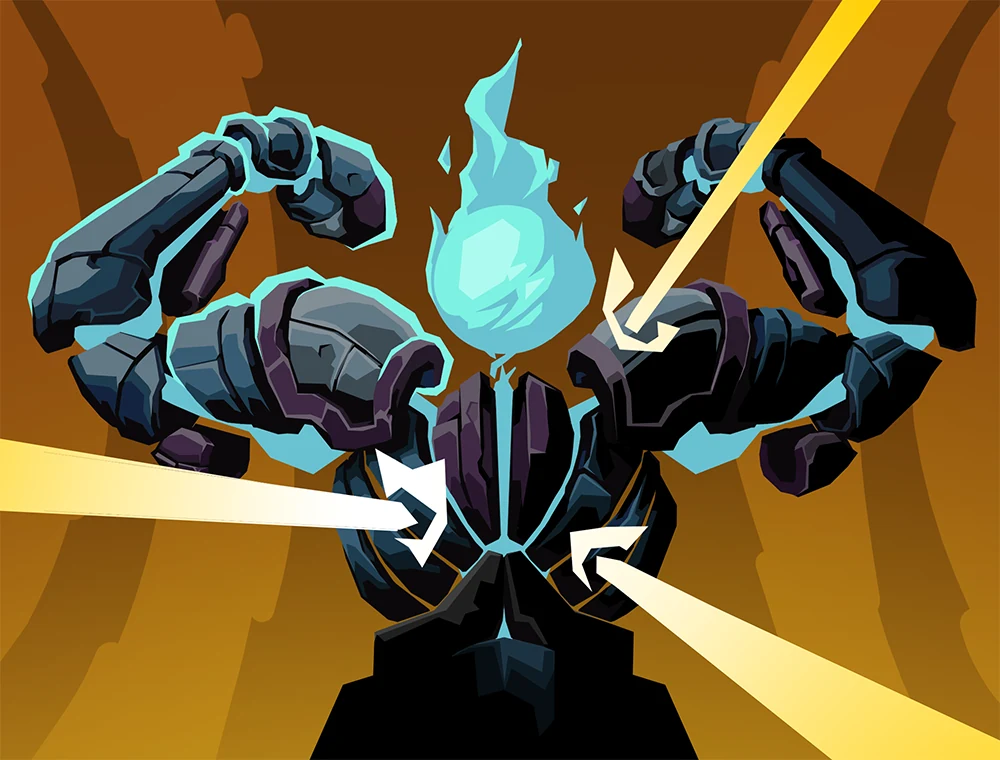 Eternal Armor card art, Slay the Spire 2