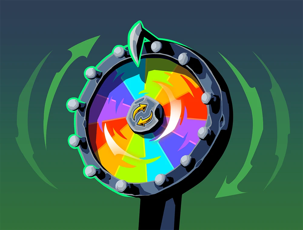 Mayhem card art, Slay the Spire 2