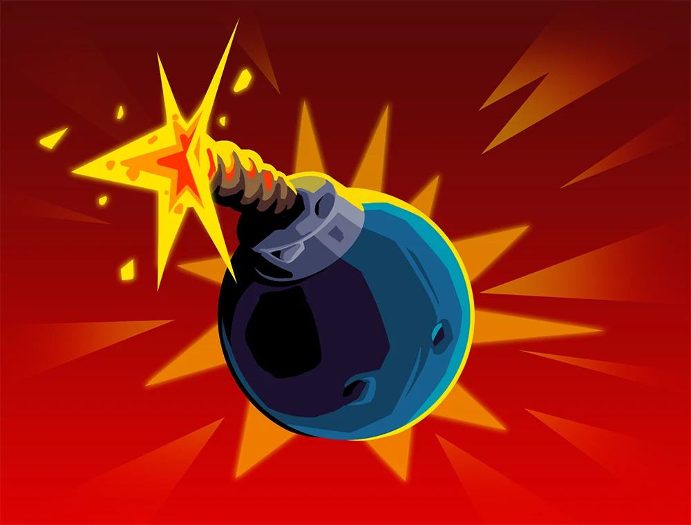 The Bomb card art, Slay the Spire 2