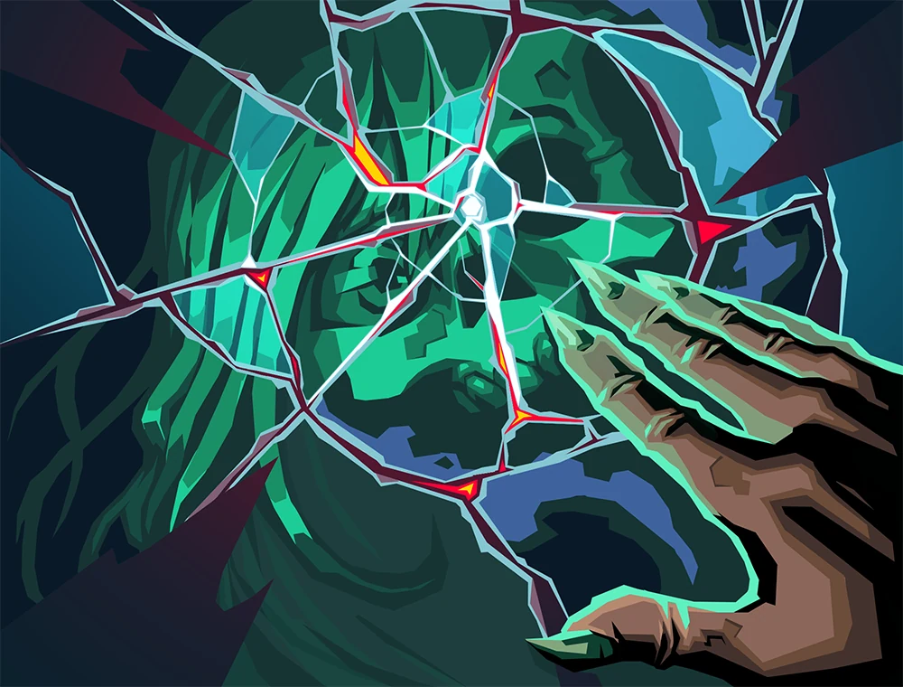 Bad Luck card art, Slay the Spire 2