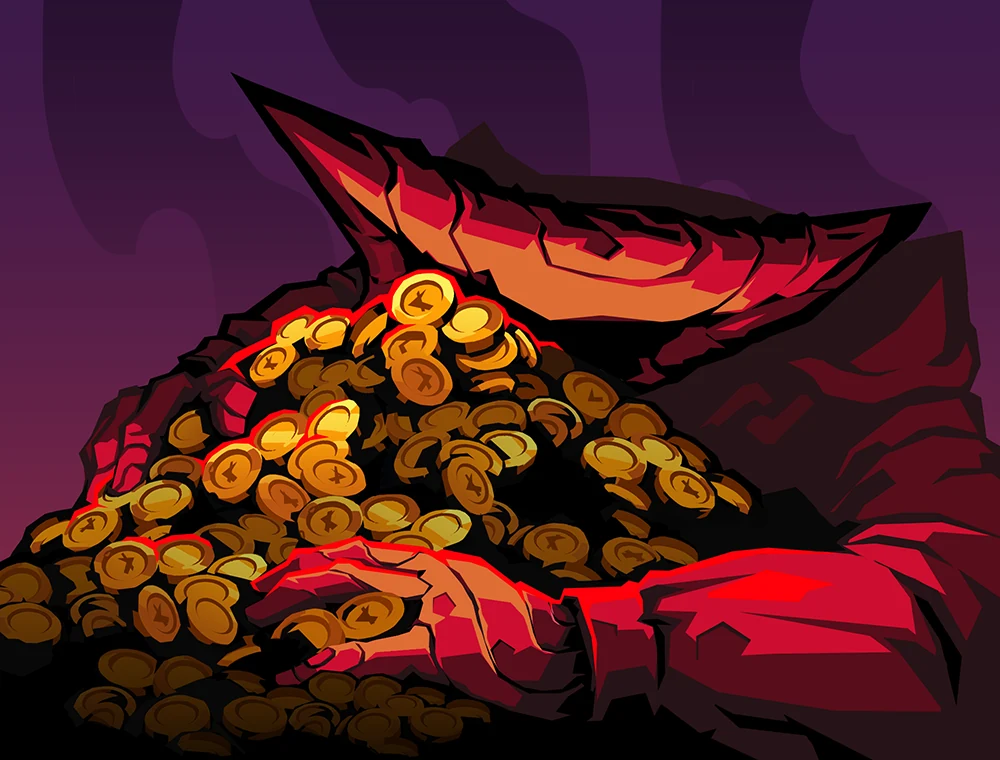 Greed card art, Slay the Spire 2