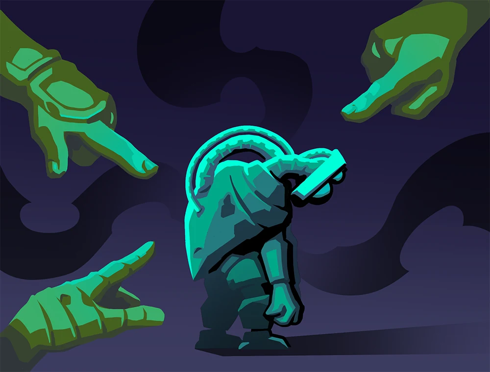 Shame card art, Slay the Spire 2