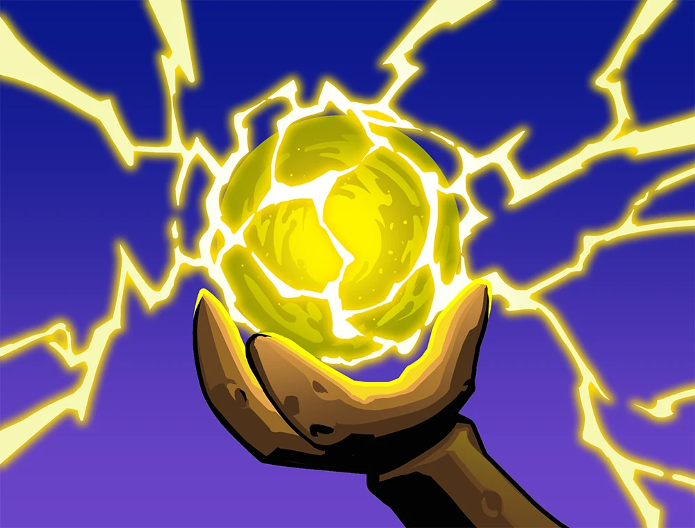 Ball Lightning card art, Slay the Spire 2