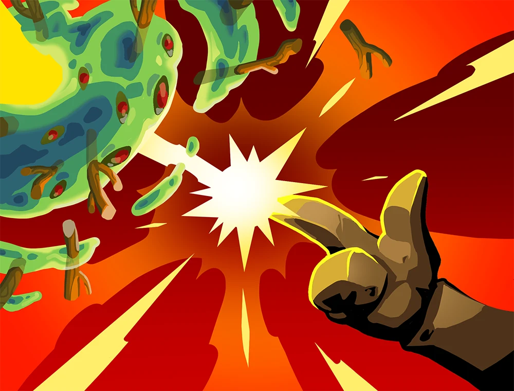 Beam Cell card art, Slay the Spire 2