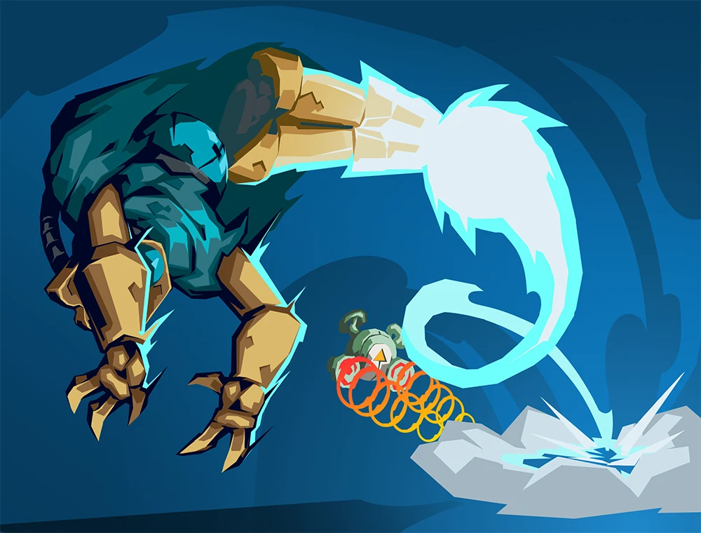 Boost Away card art, Slay the Spire 2