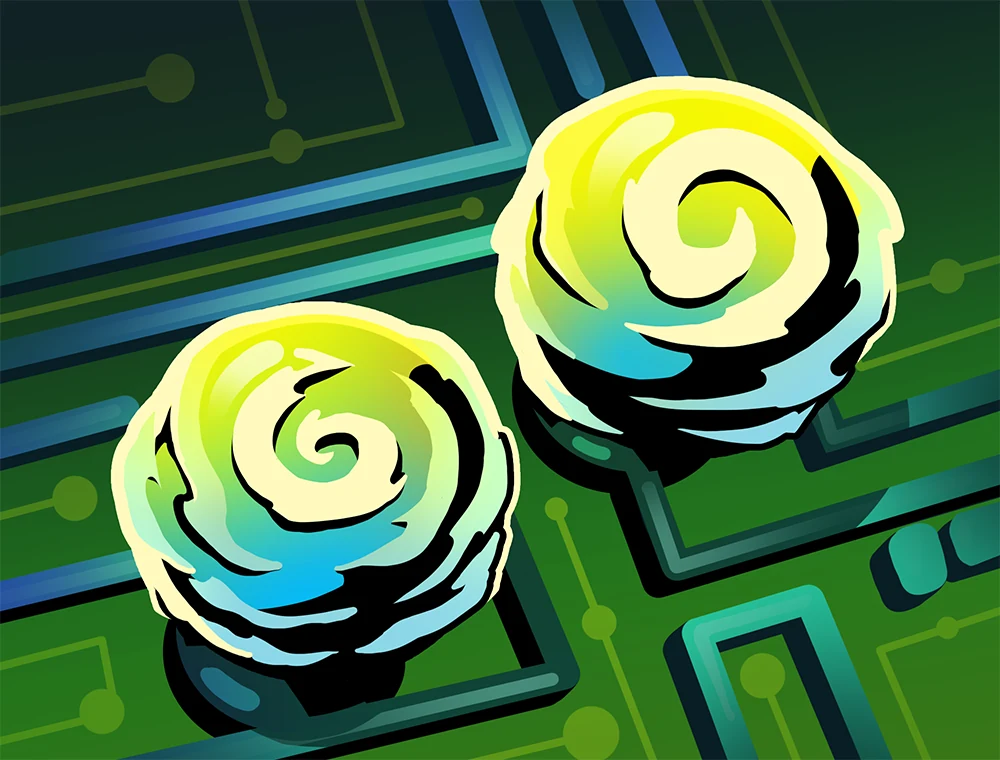 Capacitor card art, Slay the Spire 2