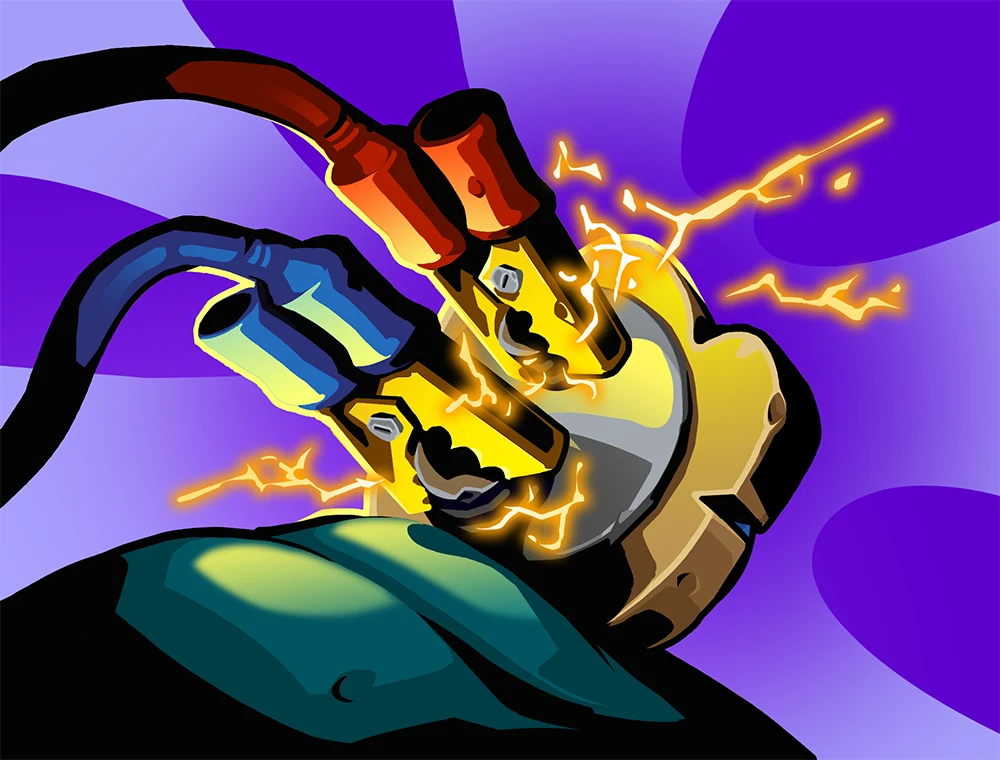 Charge Battery card art, Slay the Spire 2