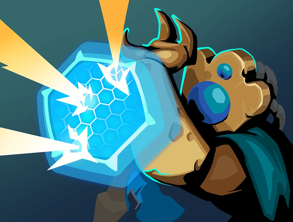 Defend card art, Slay the Spire 2