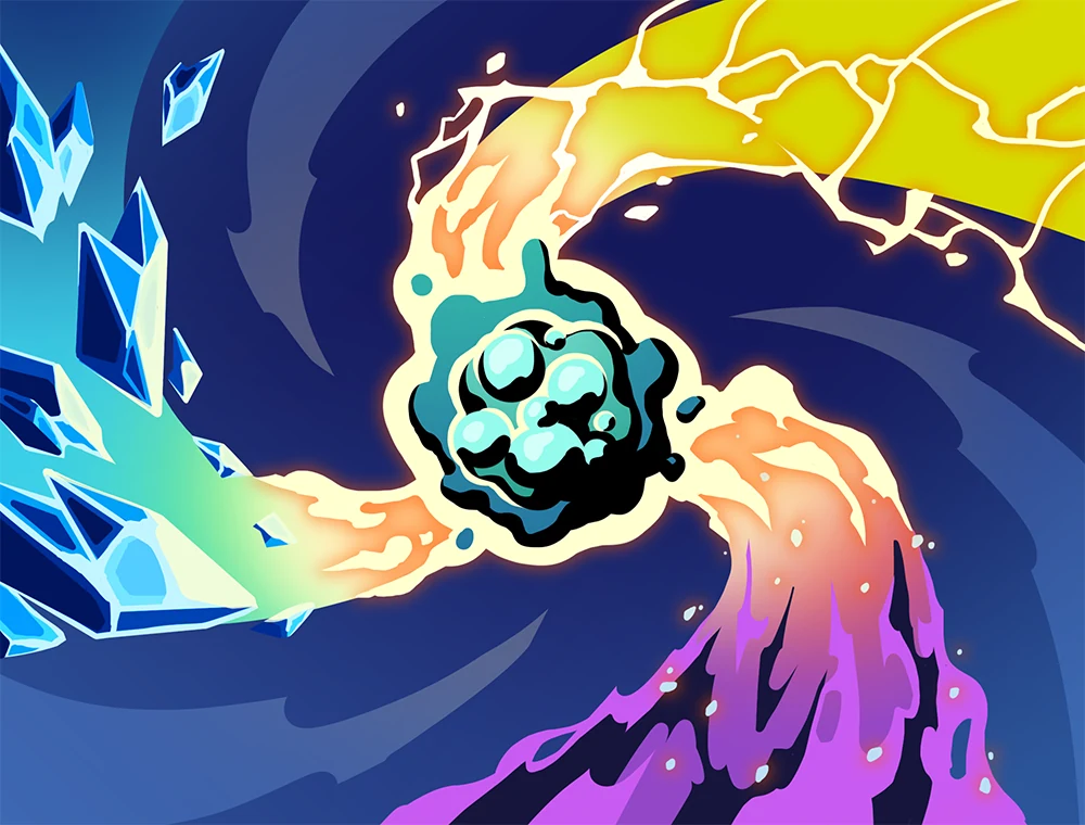 Fusion card art, Slay the Spire 2