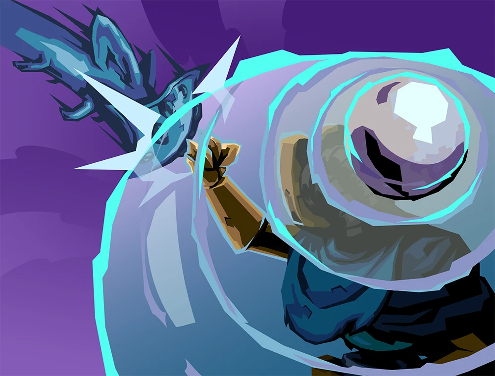 Glasswork card art, Slay the Spire 2