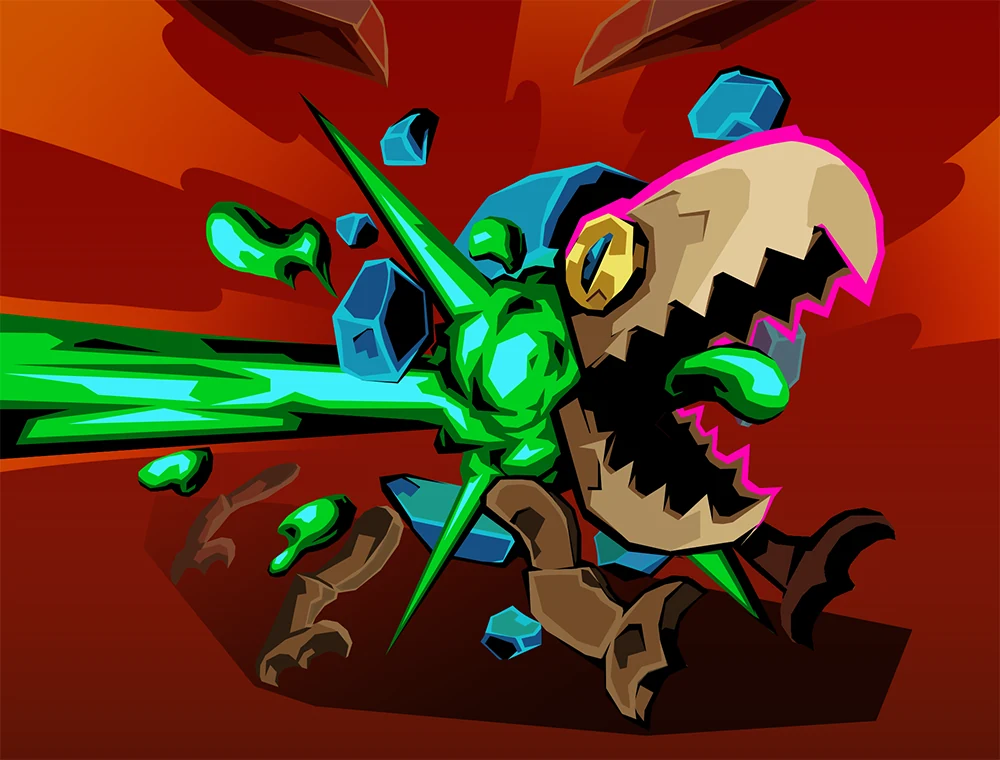 Gunk Up card art, Slay the Spire 2