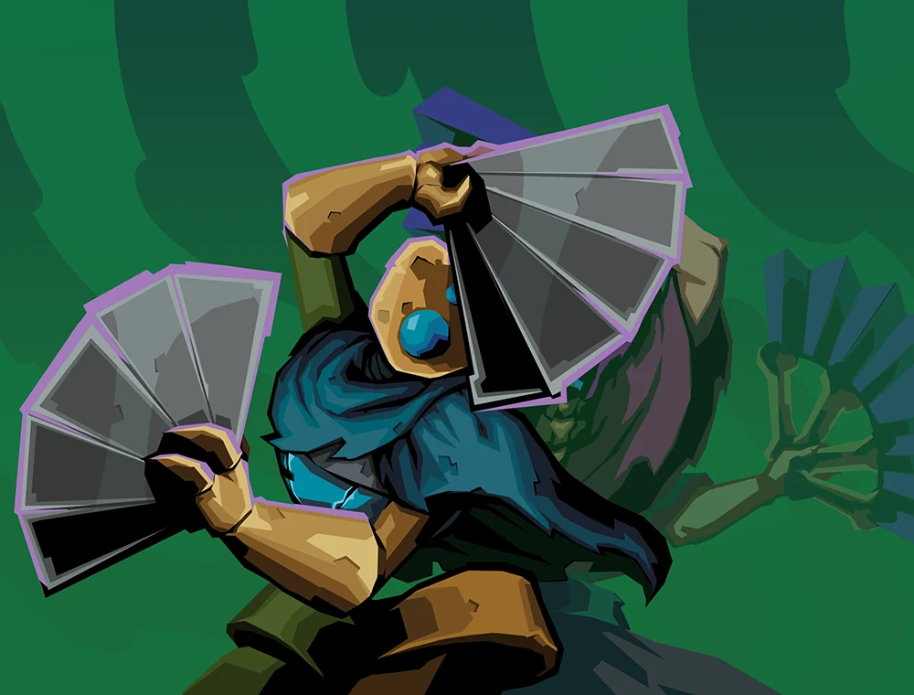 Imitation Learning card art, Slay the Spire 2