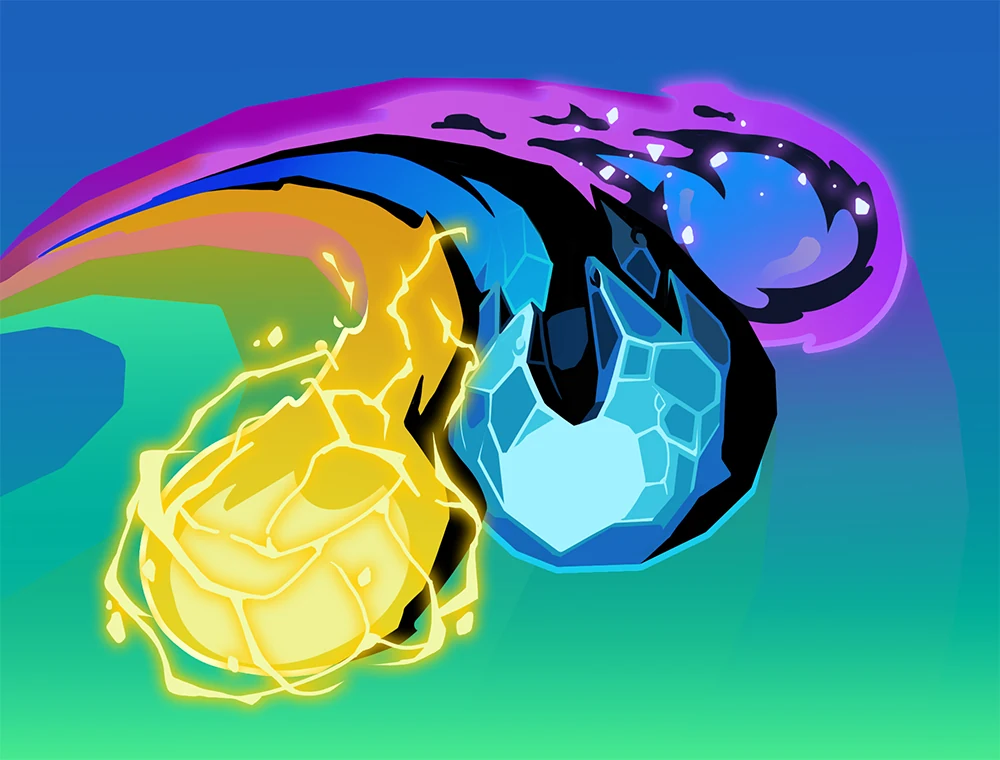 Rainbow card art, Slay the Spire 2