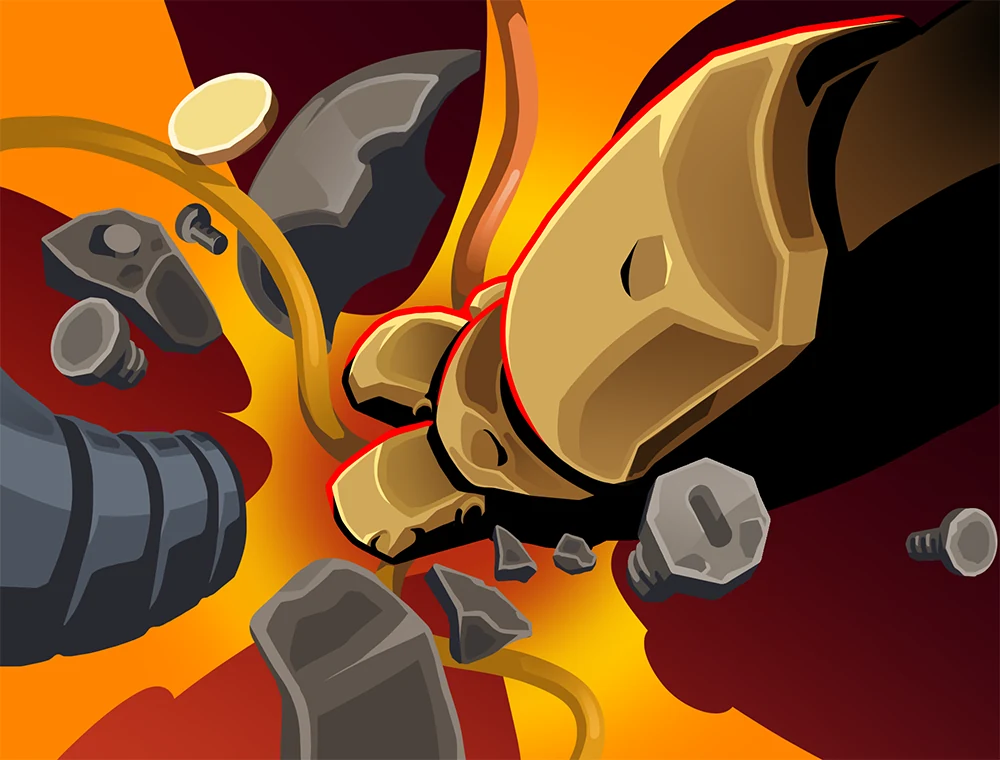 Sunder card art, Slay the Spire 2