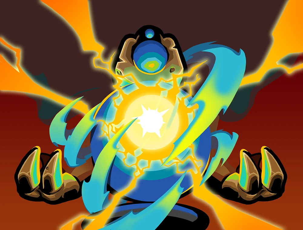 Tempest card art, Slay the Spire 2
