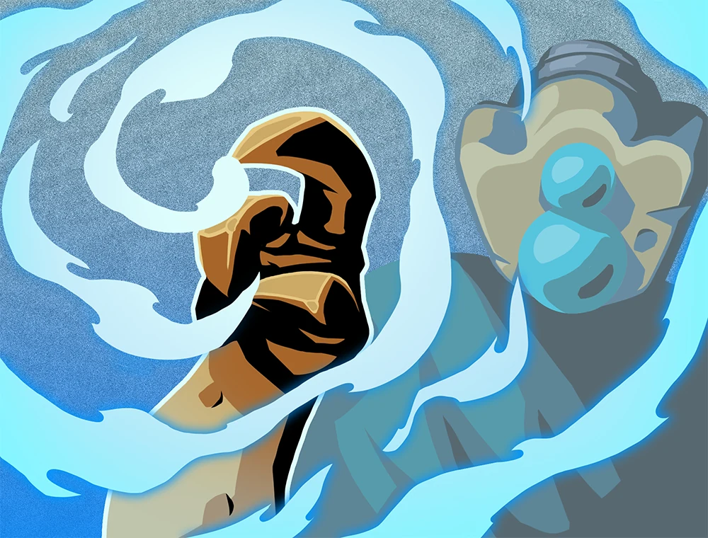 White Noise card art, Slay the Spire 2