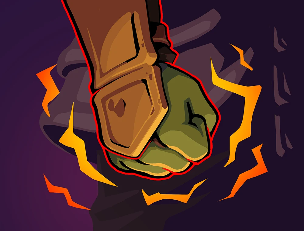Aggression card art, Slay the Spire 2