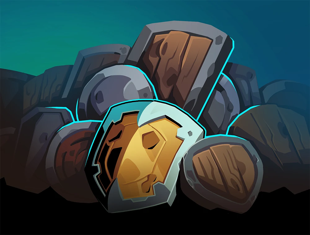 Barricade card art, Slay the Spire 2