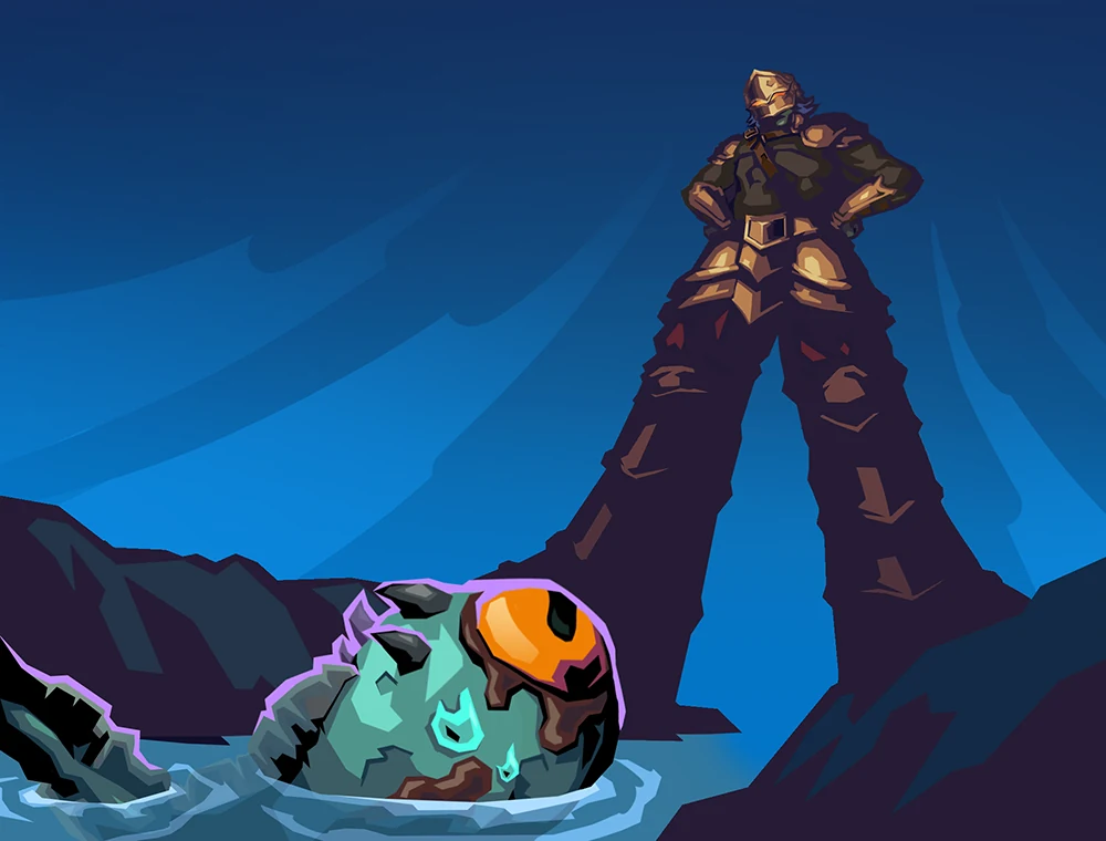 Colossus card art, Slay the Spire 2