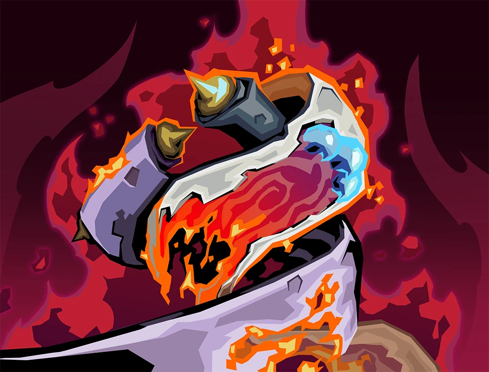 Conflagration card art, Slay the Spire 2