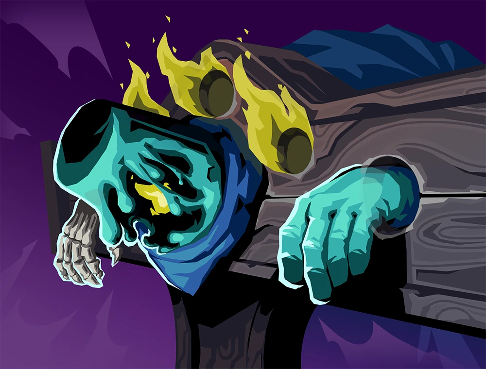 Cruelty card art, Slay the Spire 2