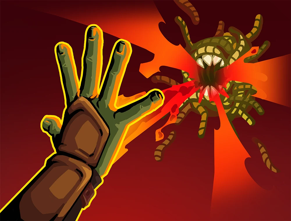 Hemokinesis card art, Slay the Spire 2