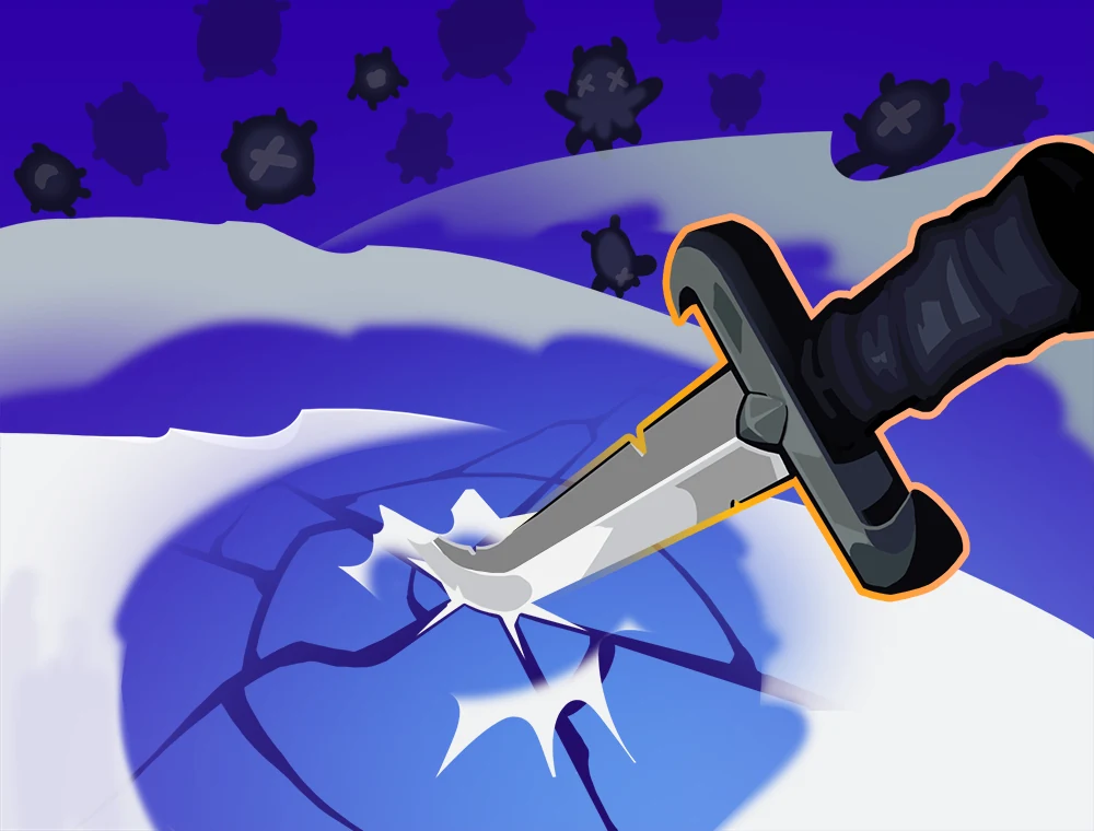 Iron Wave card art, Slay the Spire 2
