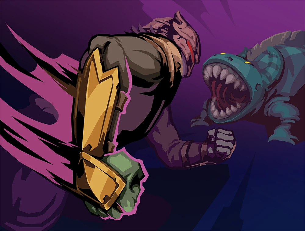 Setup Strike card art, Slay the Spire 2