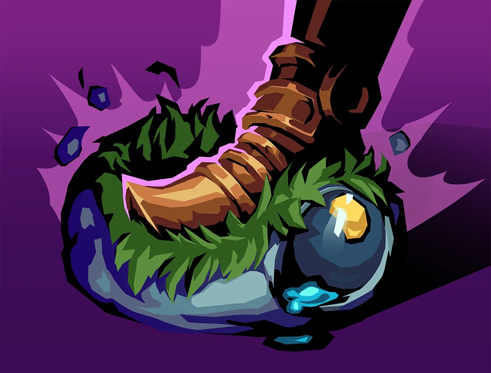 Stomp card art, Slay the Spire 2