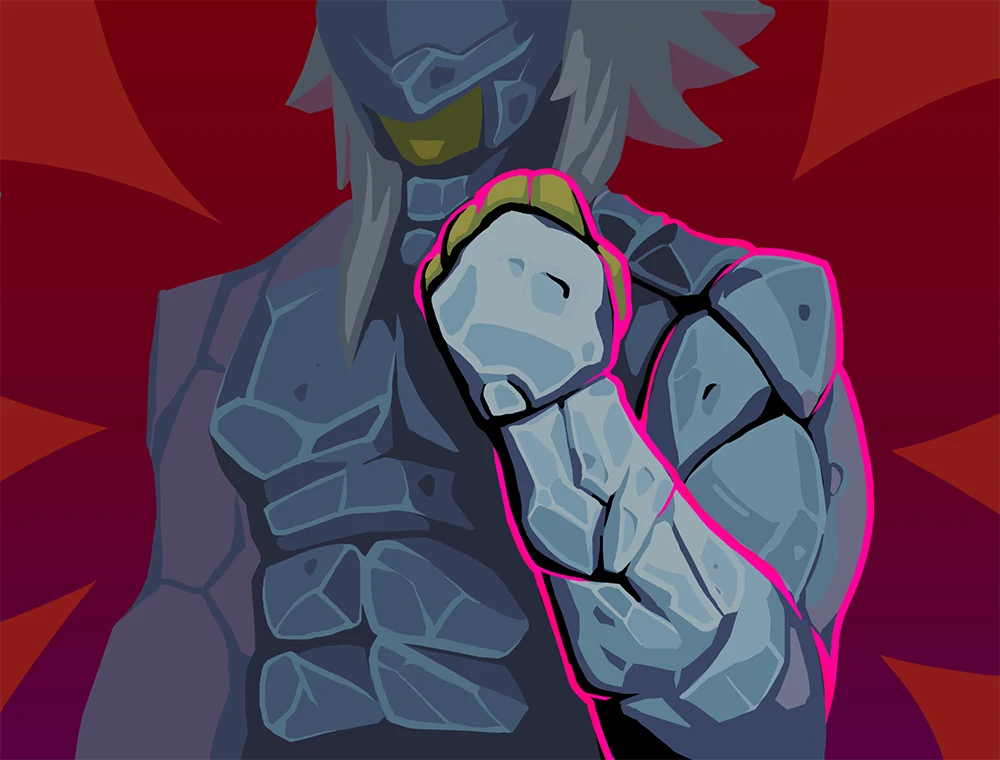 Stone Armor card art, Slay the Spire 2
