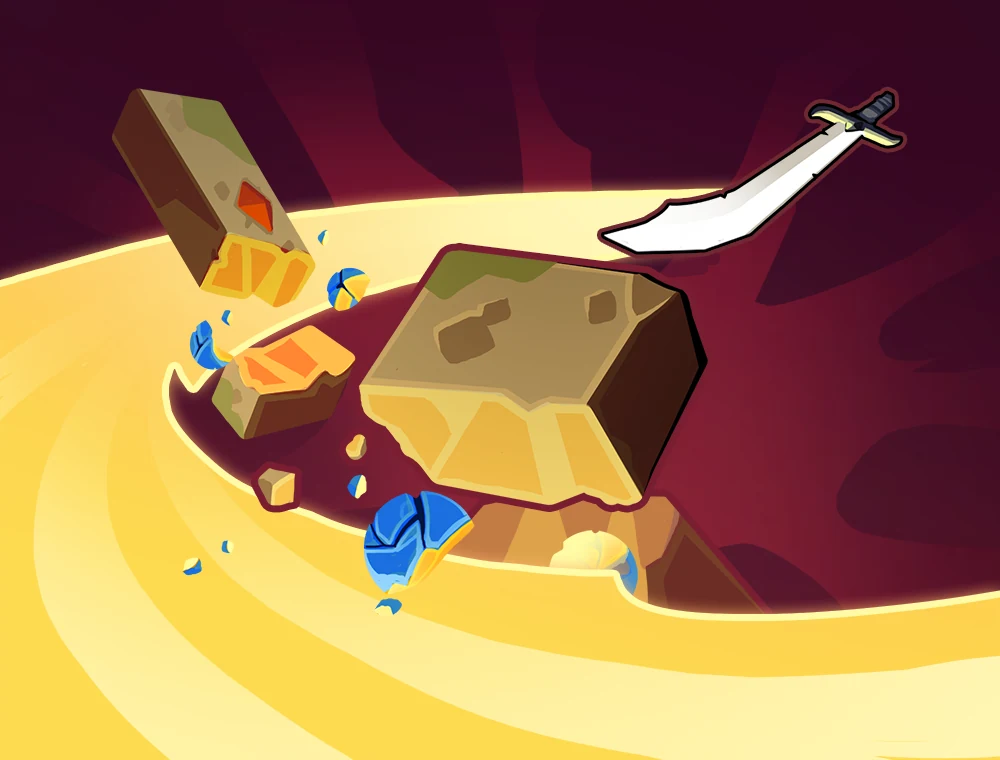 Sword Boomerang card art, Slay the Spire 2