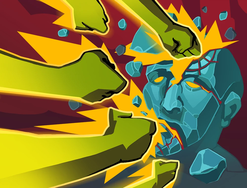Thrash card art, Slay the Spire 2