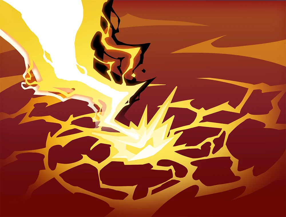 Thunderclap card art, Slay the Spire 2