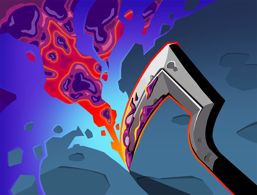 Blight Strike card art, Slay the Spire 2