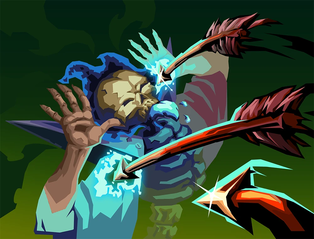 Delay card art, Slay the Spire 2