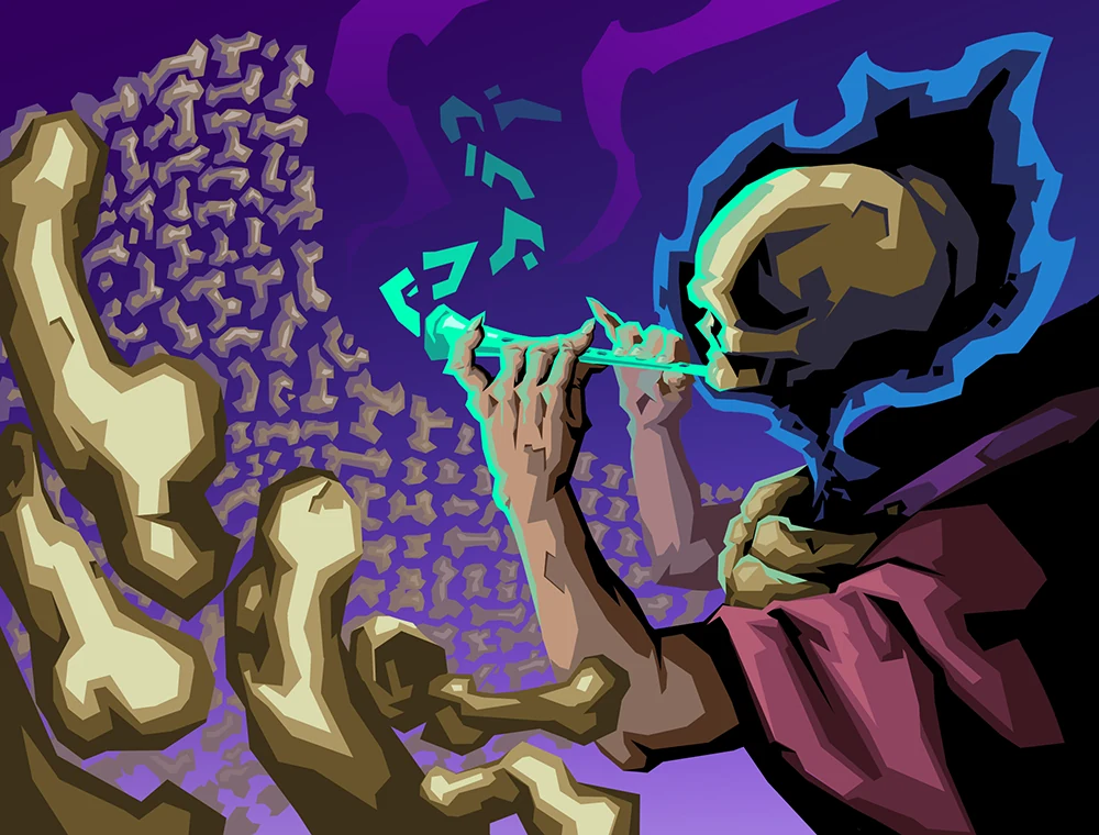 Dirge card art, Slay the Spire 2