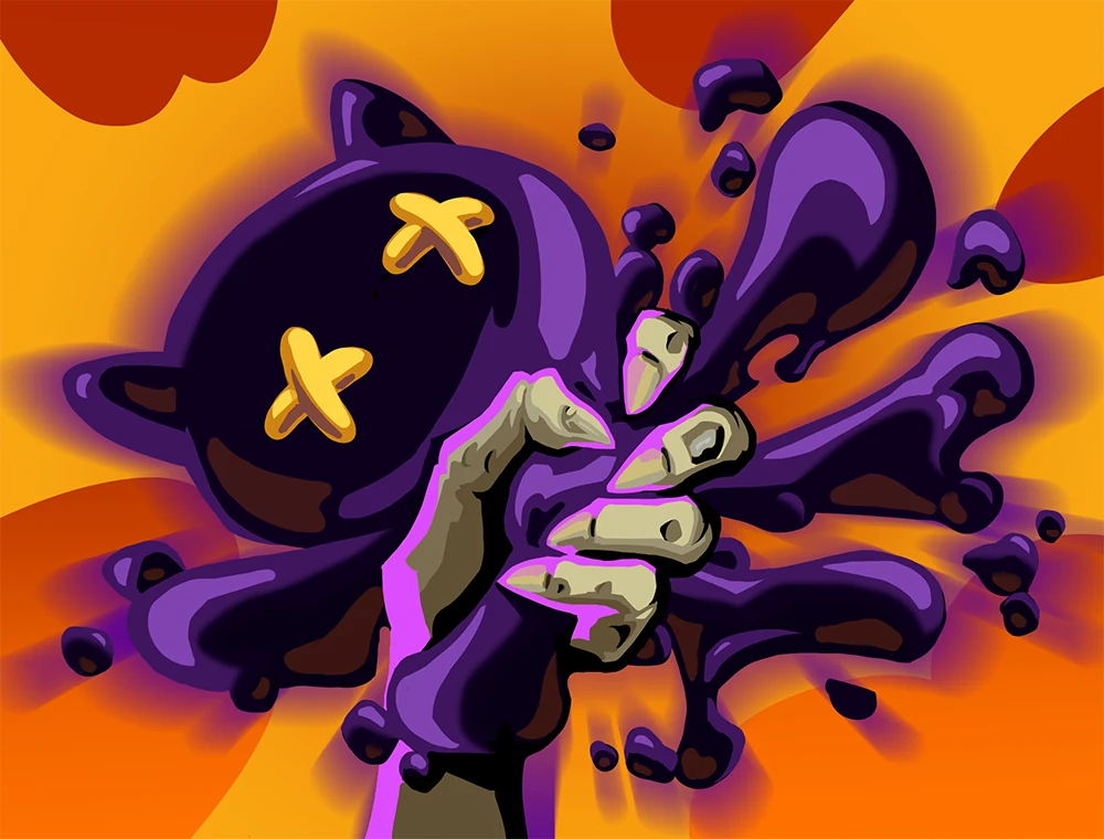 Eradicate card art, Slay the Spire 2