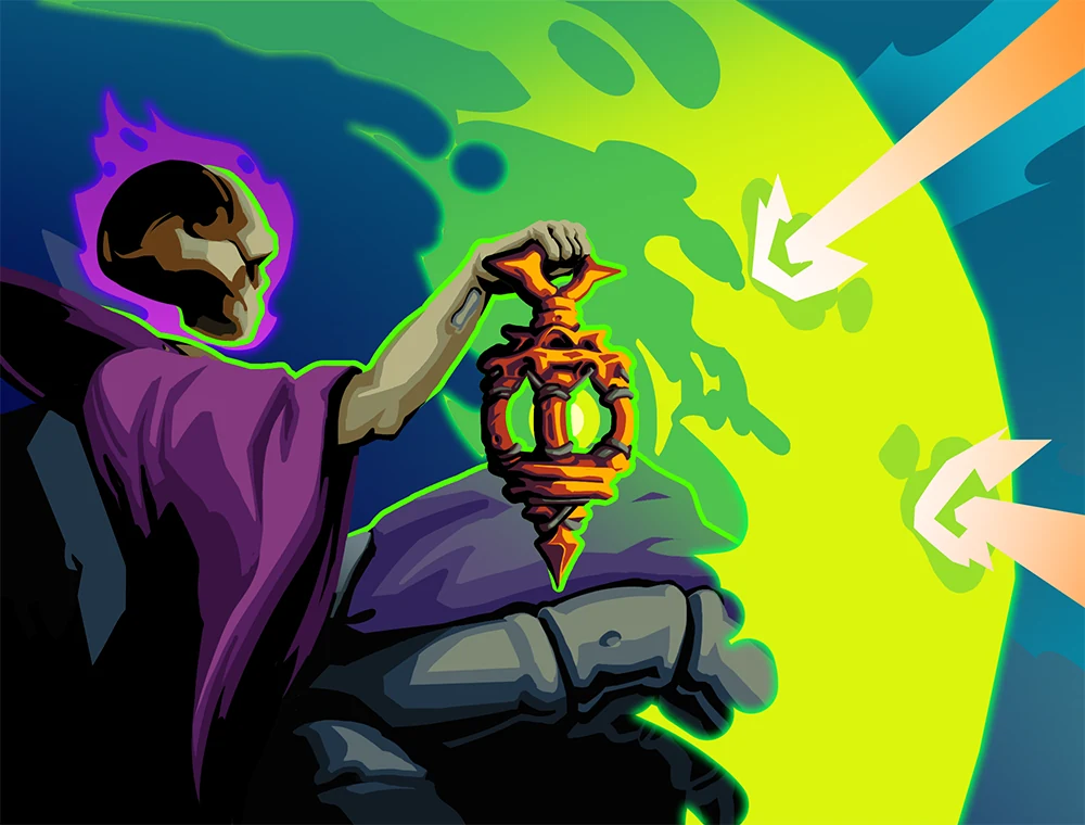 Grave Warden card art, Slay the Spire 2