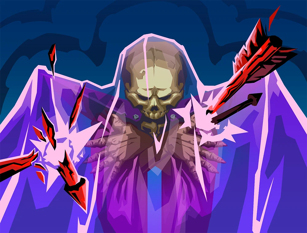 Shroud card art, Slay the Spire 2
