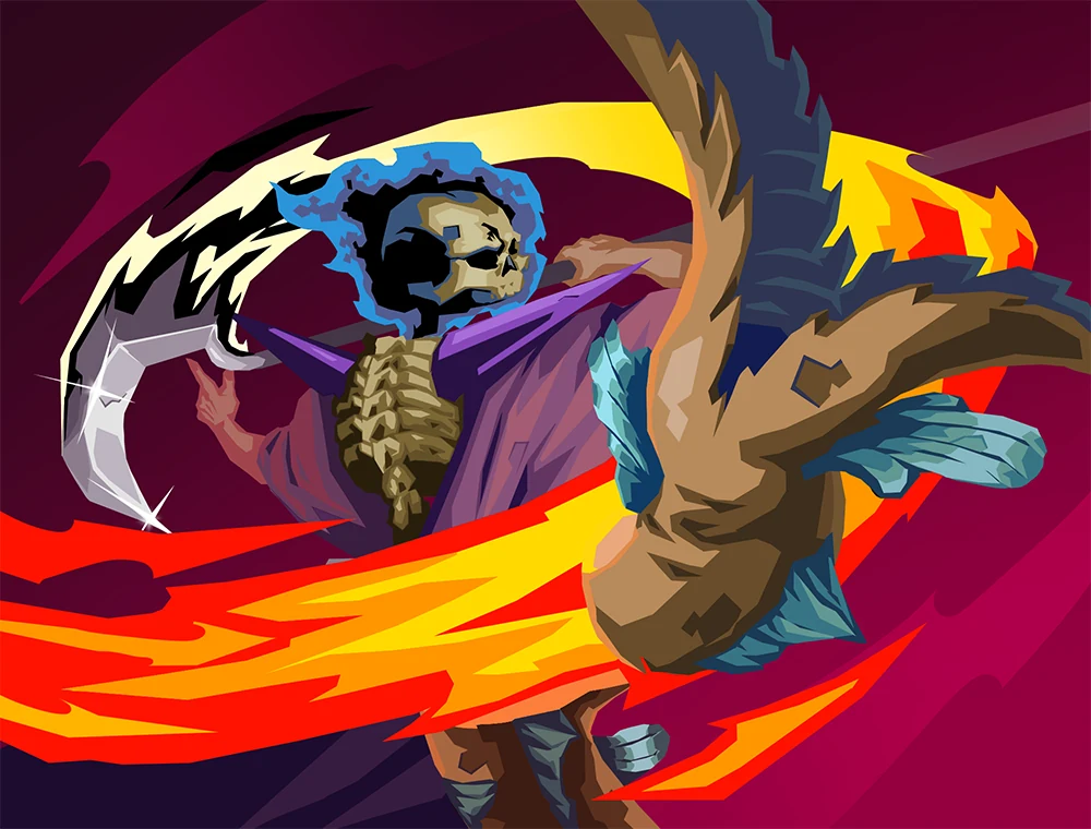 The Scythe card art, Slay the Spire 2