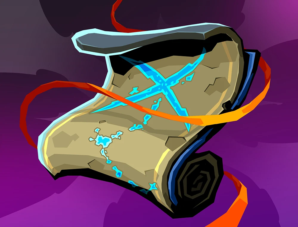 Spoils Map card art, Slay the Spire 2