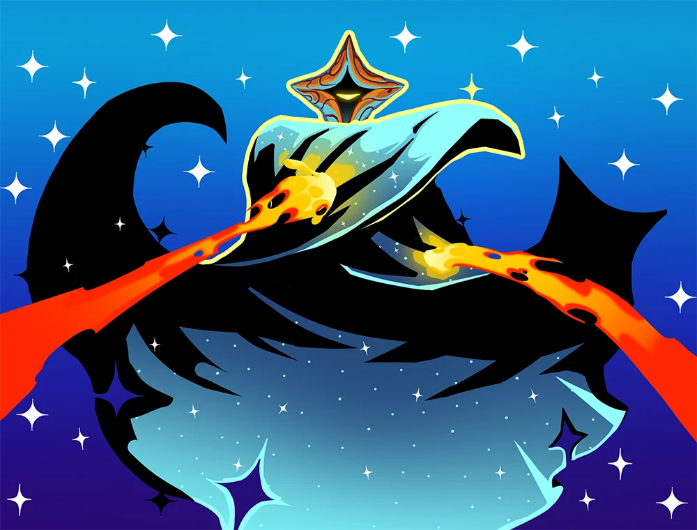 Cloak of Stars card art, Slay the Spire 2