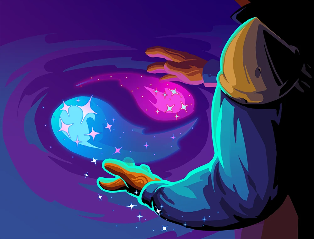 Glimmer card art, Slay the Spire 2
