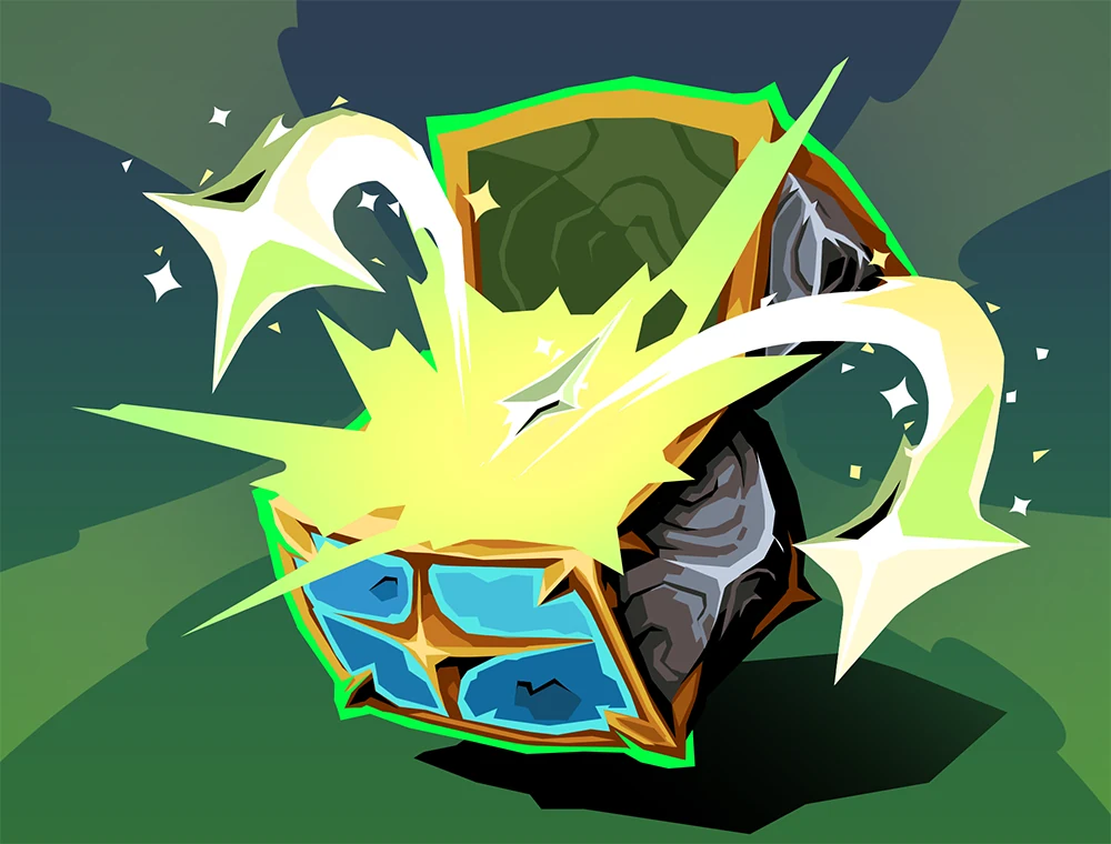 Hidden Cache card art, Slay the Spire 2