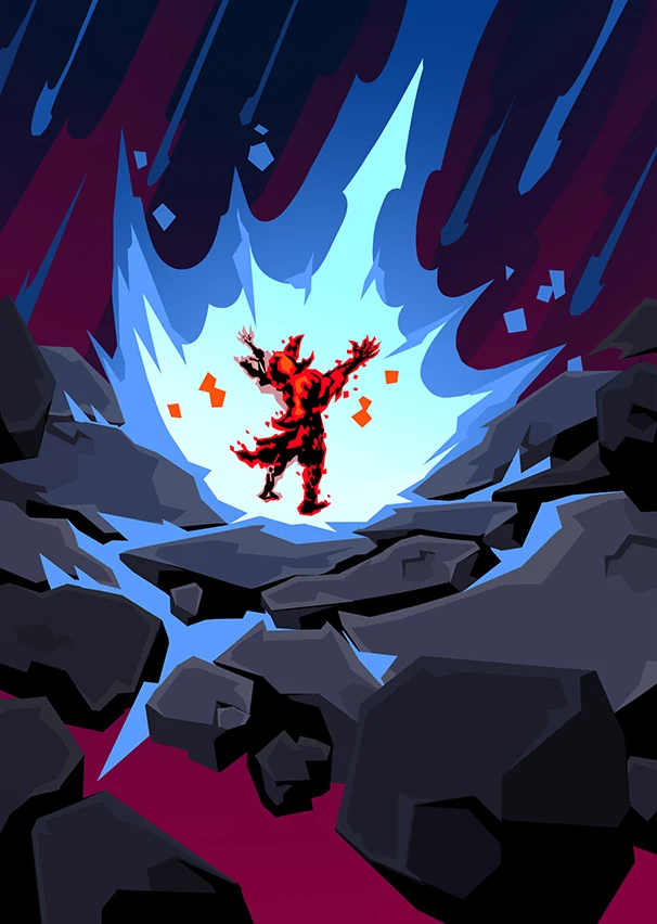 Meteor Shower card art, Slay the Spire 2